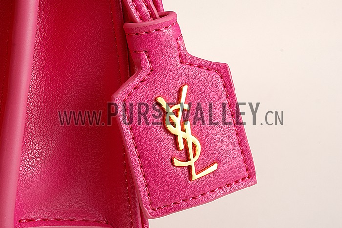 Saint Laurent High School Matelasse Medium Bag Fuchsia
