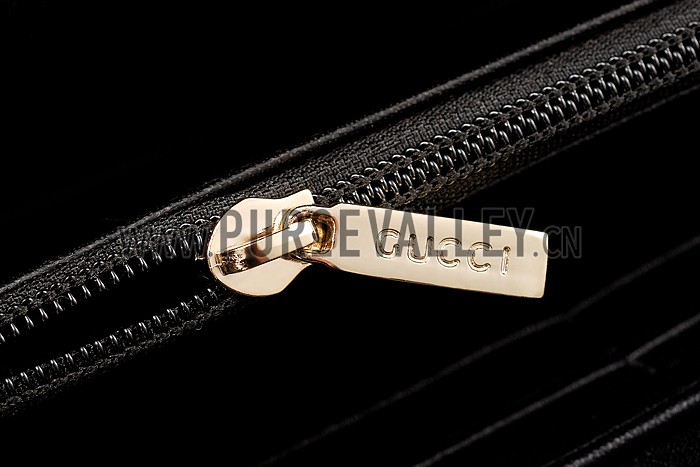 Gucci Canvas Wallet With Black Leather Trim