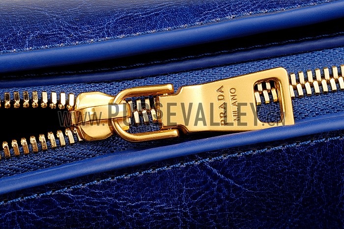 Prada Classic Top Handle Blue