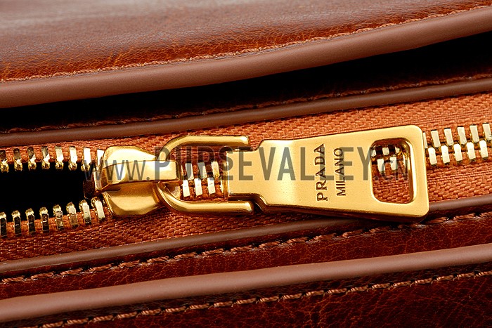 Prada Classic Top Handle Brown