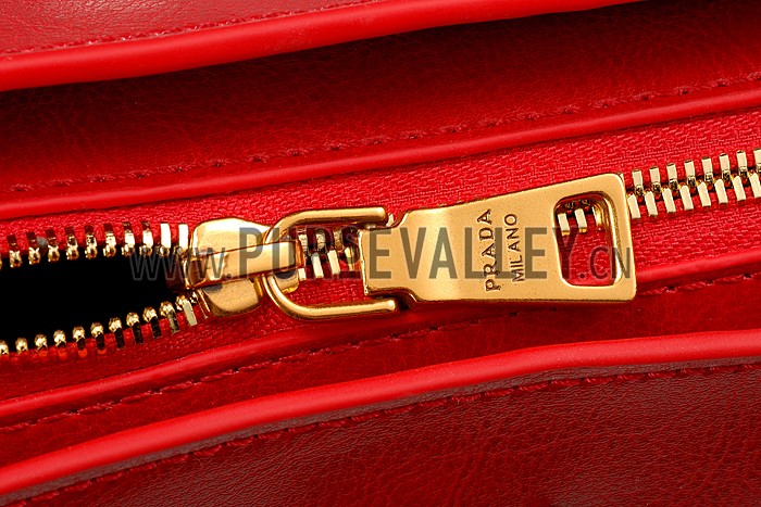 Prada Classic Top Handle Red