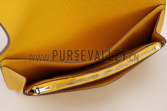 Hermes Dogon Wallet Yellow 18926641