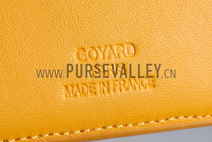 Goyard Yellow Passport Cover 18926625