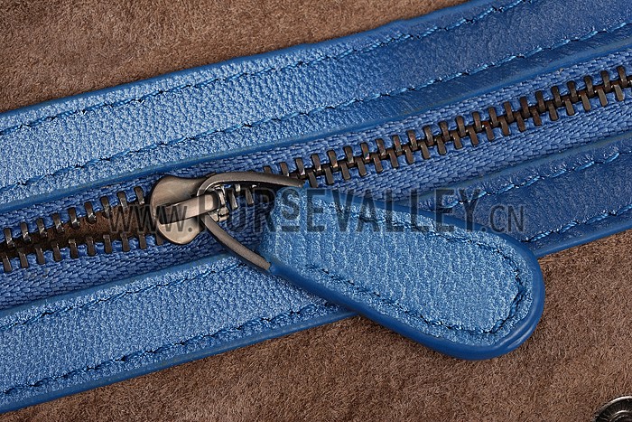 Bottega Veneta Intrecciato Duffel Bag Two Toned Light Blue and Blue