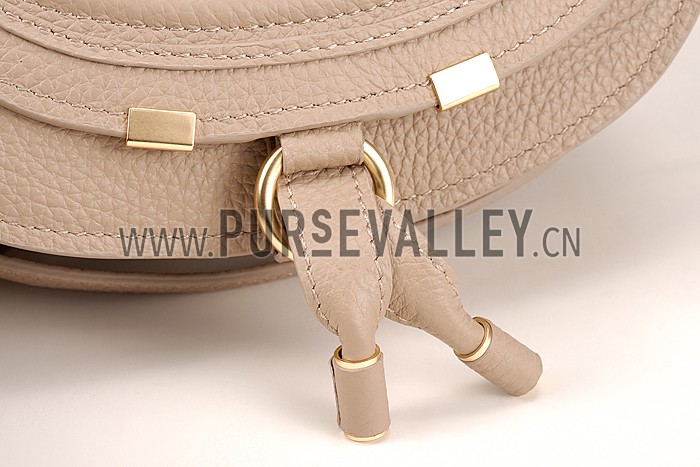 Chloe Marcie Flap Small Shoulder Bag Light Grey