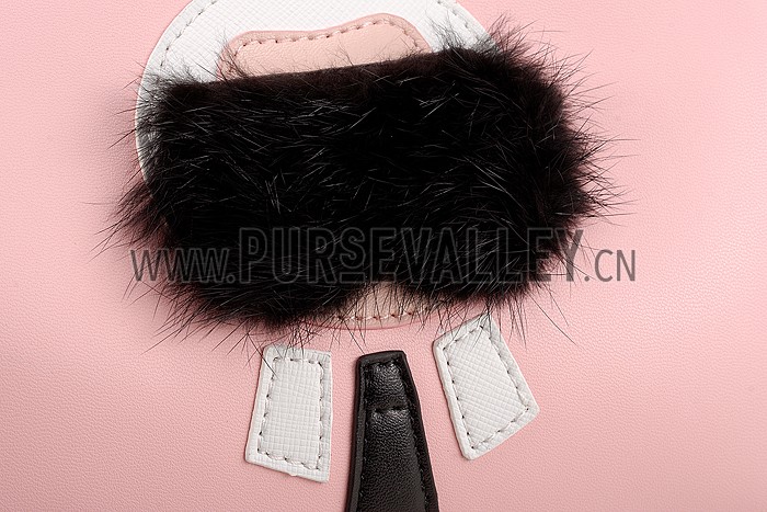 Fendi Peekaboo Karlito Capsule Detail Pink Bag