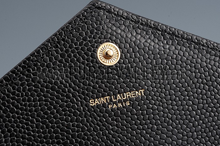 Saint Laurent Classic Monogramme Chain Wallet Black
