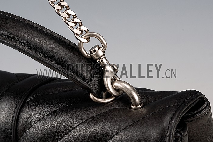 Saint Laurent College Matelasse Medium Bag Black