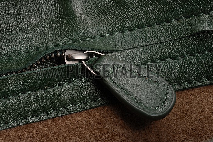 Bottega Veneta Intrecciato Nappa Top Large Handle Green Bag