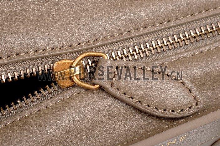 Celine Nano Luggage Khaki