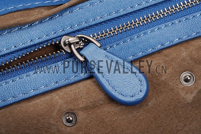 Bottega Veneta Rialto Shoulder Blue Bag