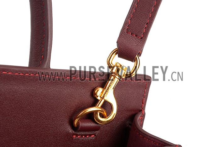 Saint Laurent Classic Sac Du Jour Dark Red Bag