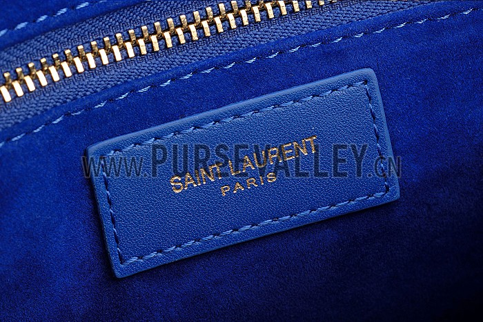 Saint Laurent Monogramme Cabas Small Royal Blue Bag