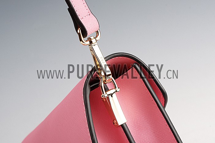 Prada Saffiano Leather Lux Small Pink Bag