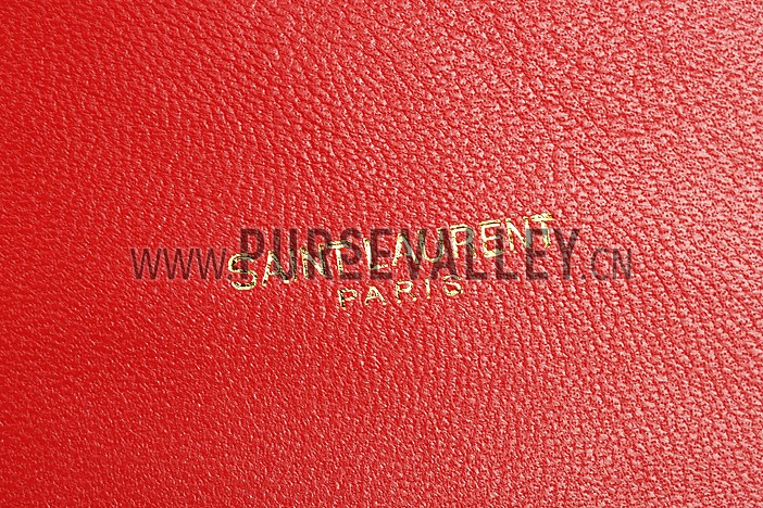 Saint Laurent Small Monogram Red Bag