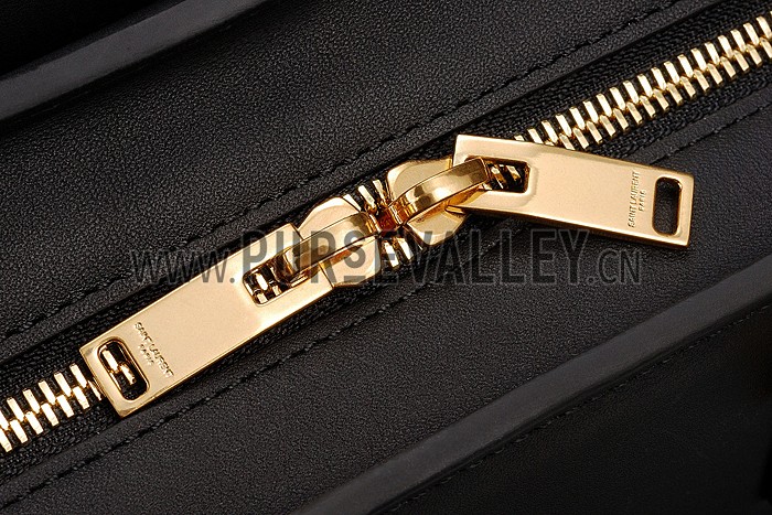 Saint Laurent Monogramme Cabas Small Black Bag