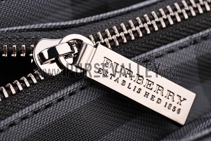 Burberry Grey Check Crossbody Flap Bag