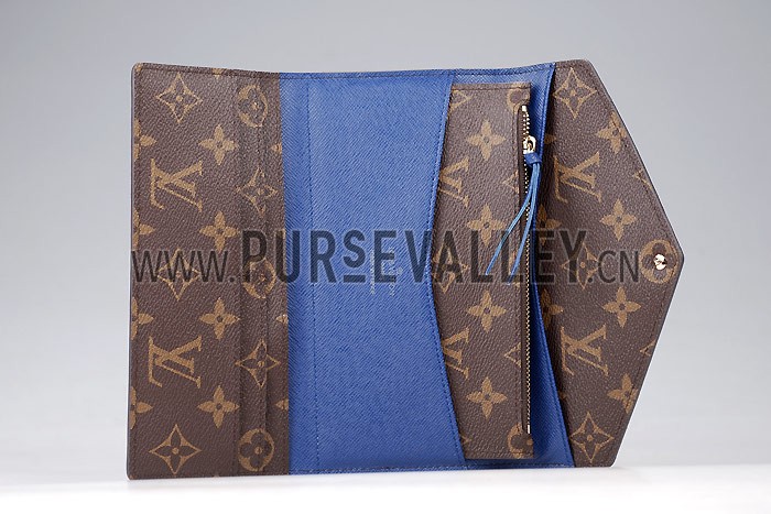 Louis Vuitton Josephine Blue Wallet