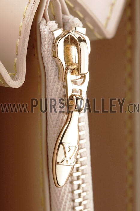 Louis Vuitton Studded Zipped Long White Murakami Wallet