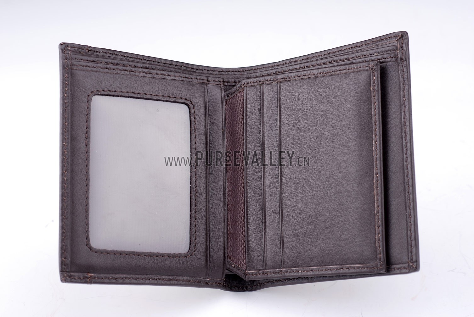 Burberry Haymarket Check Folding 6 Cards Wallet Black