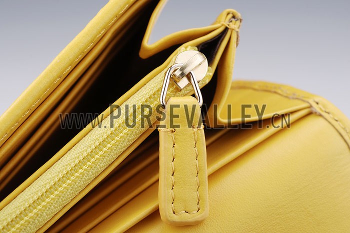 Burberry Haymarket Check Large Purse Yellow