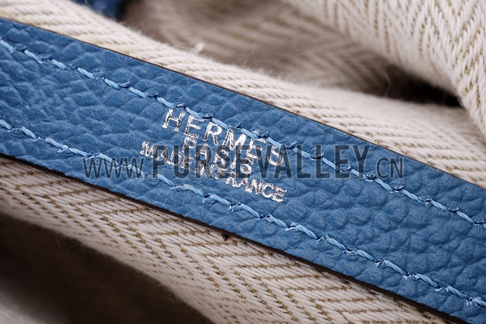 Hermes Garden Party Tote Blue