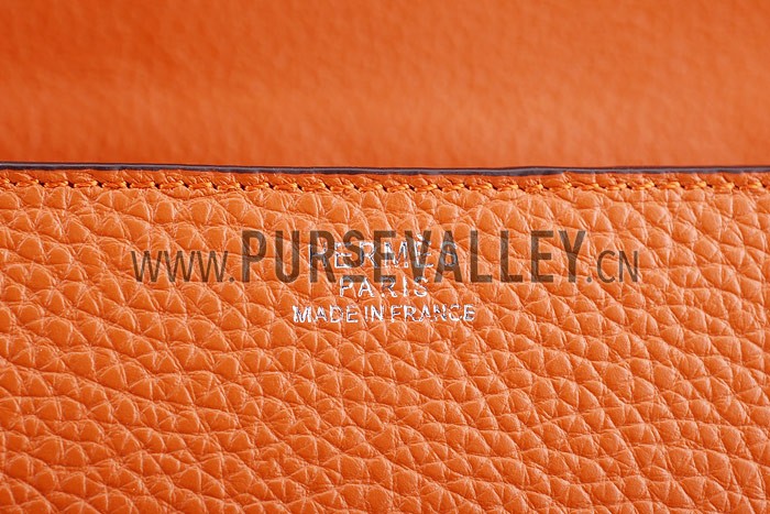 Hermes Constance Orange with Silver Buckle
