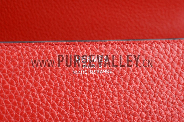 Hermes Constance Red with Silver Buckle