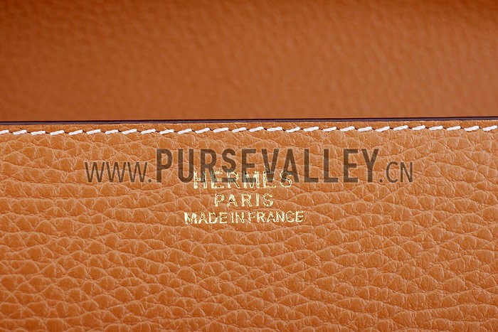 Hermes Constance Tan with Golden Buckle