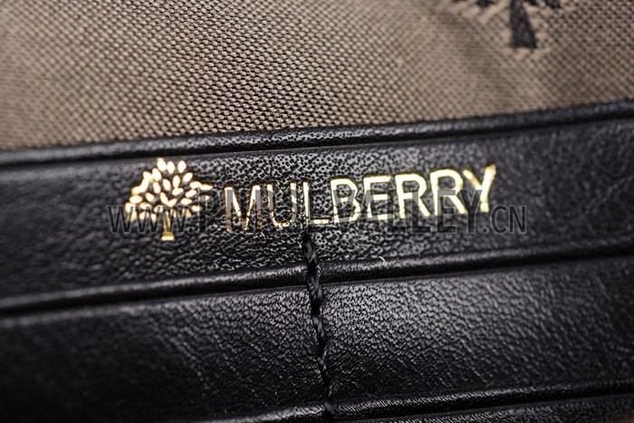 Mulberry Long Locked Purse Black