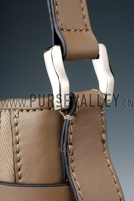 Burberry Smooth Bridle House Check Belted Bag Khaki