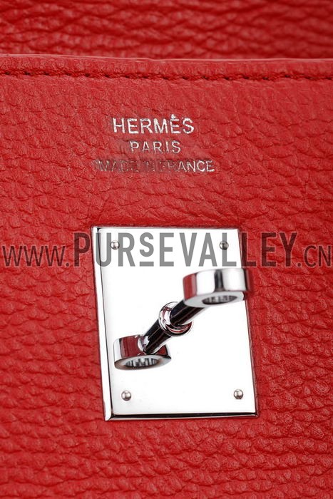 Hermes Medium Red Birkin Bag