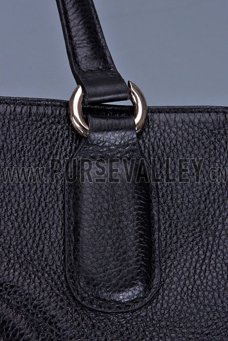 Gucci Soho Black Leather Working Tote