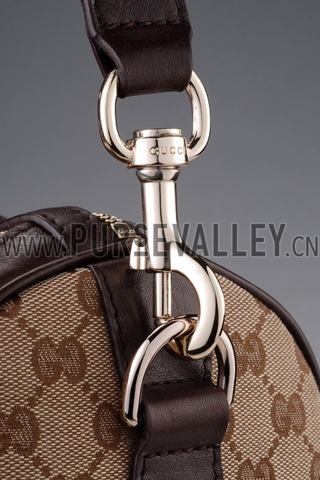 Gucci Vintage Web Medium Boston Bag