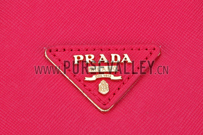 Prada Saffiano Medium Promenade Tote Red