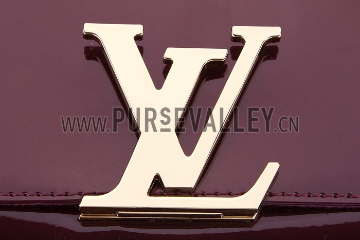 Louis Vuitton Monogram Vernis Neo Sobe Clutch Louise Plum