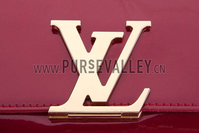 Louis Vuitton Monogram Vernis Neo Sobe Clutch Louise Red