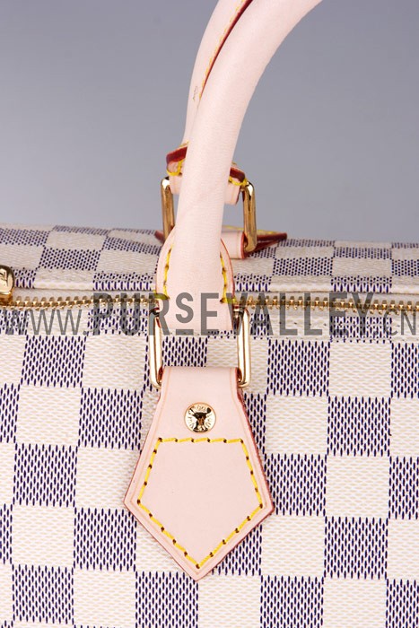 Louis Vuitton Damier Azur Speedy 35 with Shoulder Strap