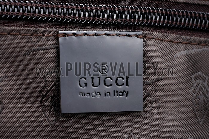 Gucci Heart Bit Canvas Large Tote Brown