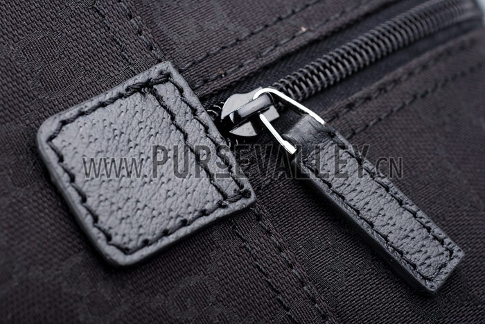 Gucci Large Carry On Duffle Bag in Black Monogram Canvas