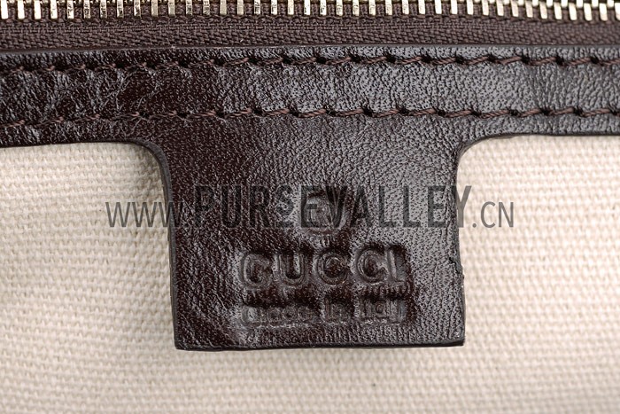 Gucci Soho Large Hobo with Embossed Interlocking G Dark Brown