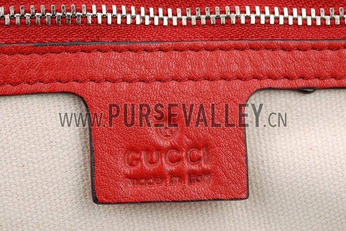 Gucci Soho Large Hobo with Embossed Interlocking G Red