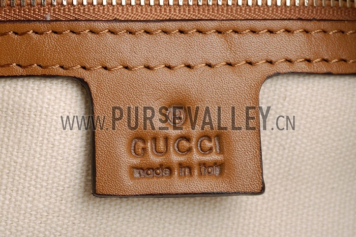 Gucci Soho Large Hobo with Embossed Interlocking G Tan