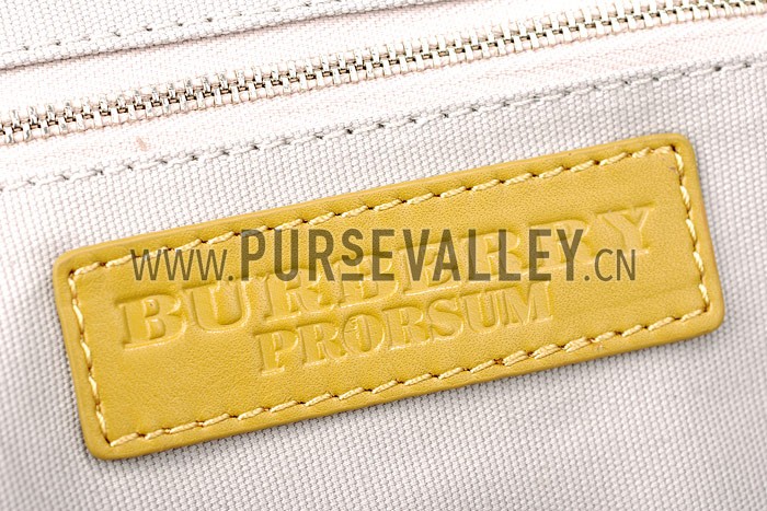 Burberry Bridle House Check Sling Bag Yellow