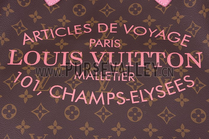Louis Vuitton Monogram Neverfull GM Rose Velours