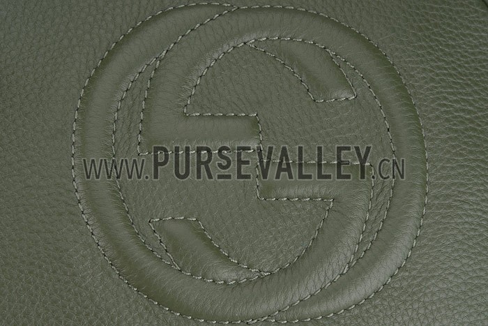 Gucci Soho Disco Shoulder Strap Bag Olive