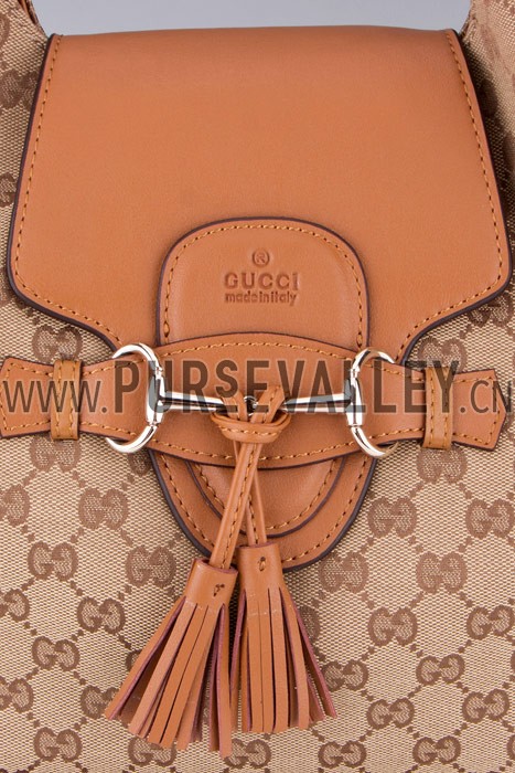 Gucci Emily Cognac Leather Hobo