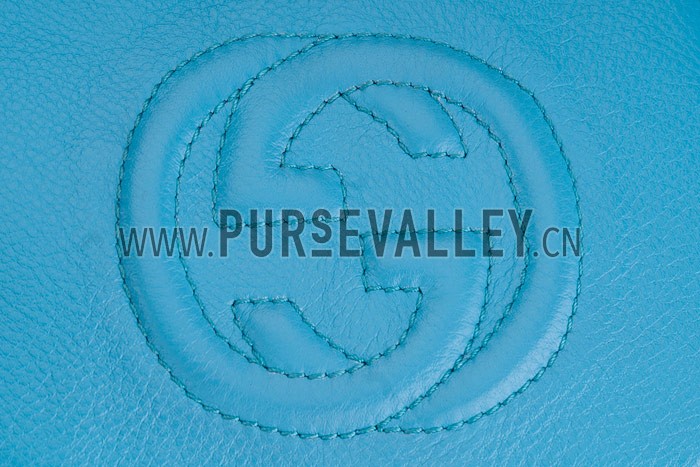 Gucci Soho Mini Shoulder Strap Bag Light Blue