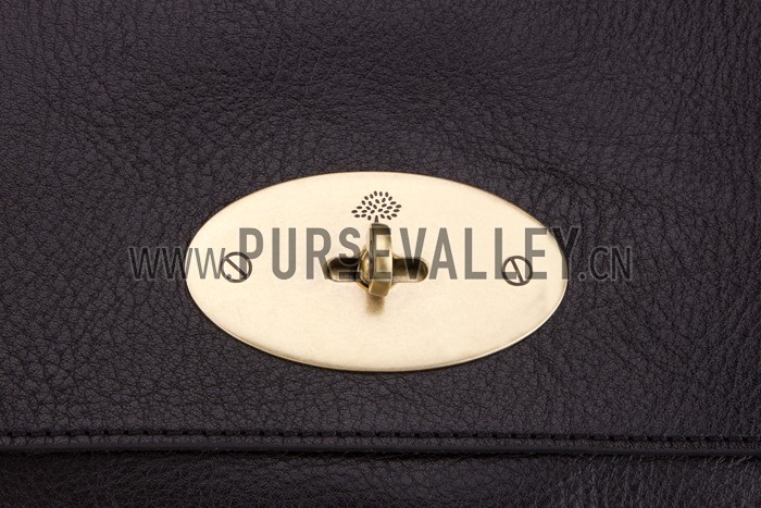 Mulberry Lily Black Leather Shoulder Bag
