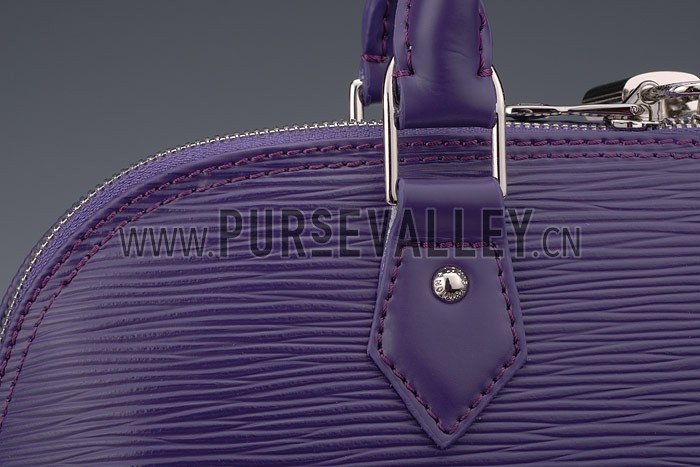 Louis Vuitton Alma MM Epi Leather Plum
